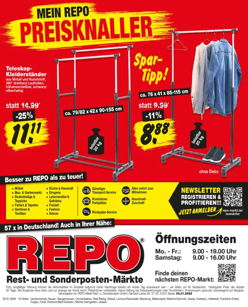 REPO-Markt Prospekt vom 05.01.2026, Seite 16