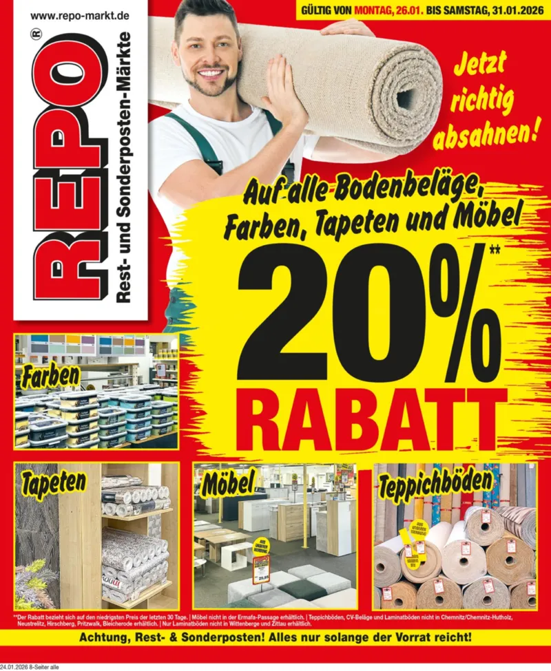 REPO-Markt Prospekt vom 26.01.2026, Seite 1