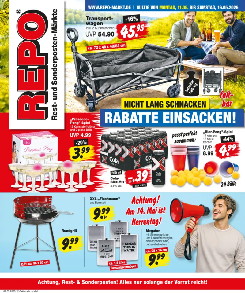 REPO-Markt Prospekt vom 11.05.2026, Seite 1