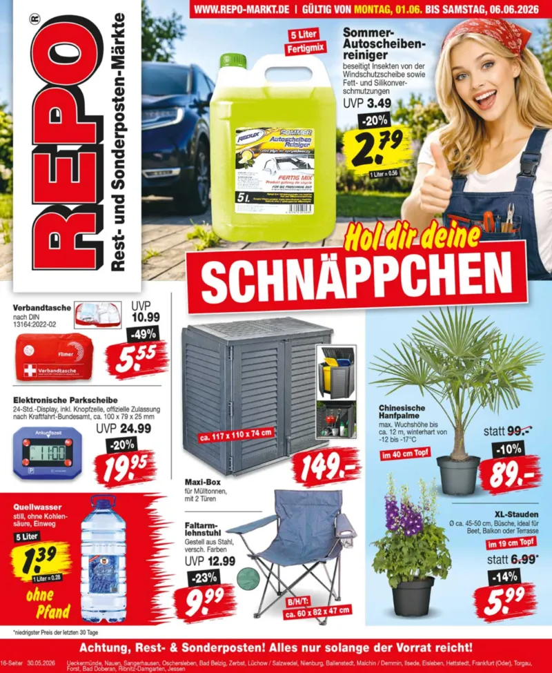 REPO-Markt Prospekt vom 01.06.2026, Seite 1