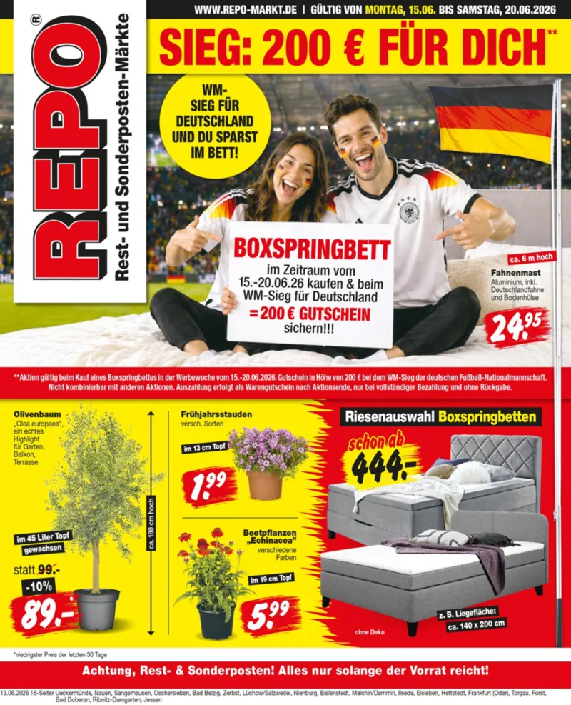 REPO-Markt Prospekt vom 15.06.2026, Seite 1