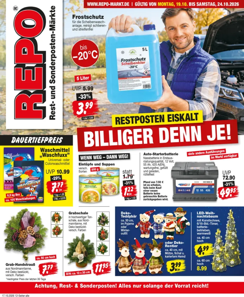 REPO-Markt Prospekt vom 19.10.2026, Seite 1