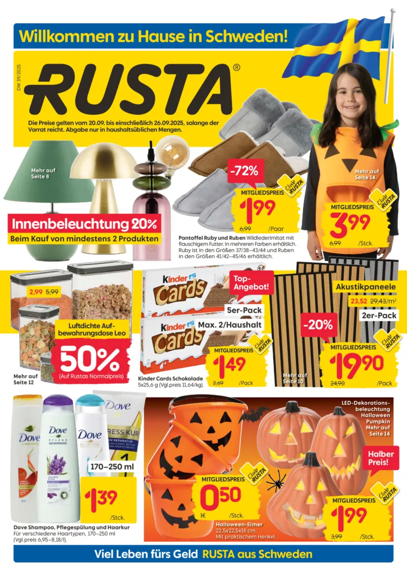Rusta Prospekt vom 20.09.2025, Seite 1