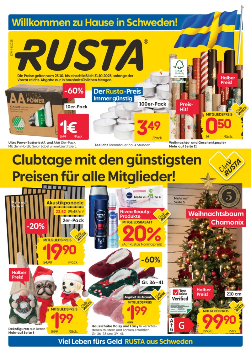 Rusta Prospekt vom 25.10.2025, Seite 1 Rusta Prospekt vom 25.10.2025, Seite 1
