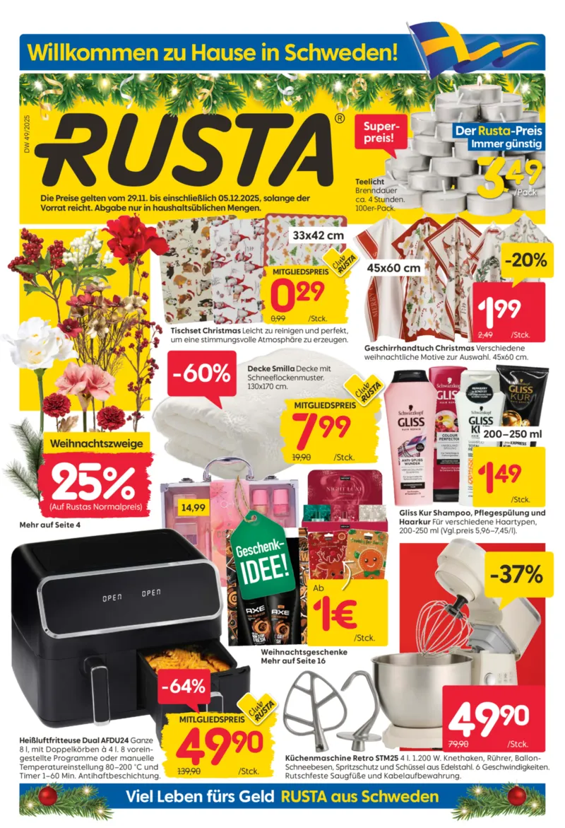 Rusta Prospekt vom 29.11.2025, Seite 1