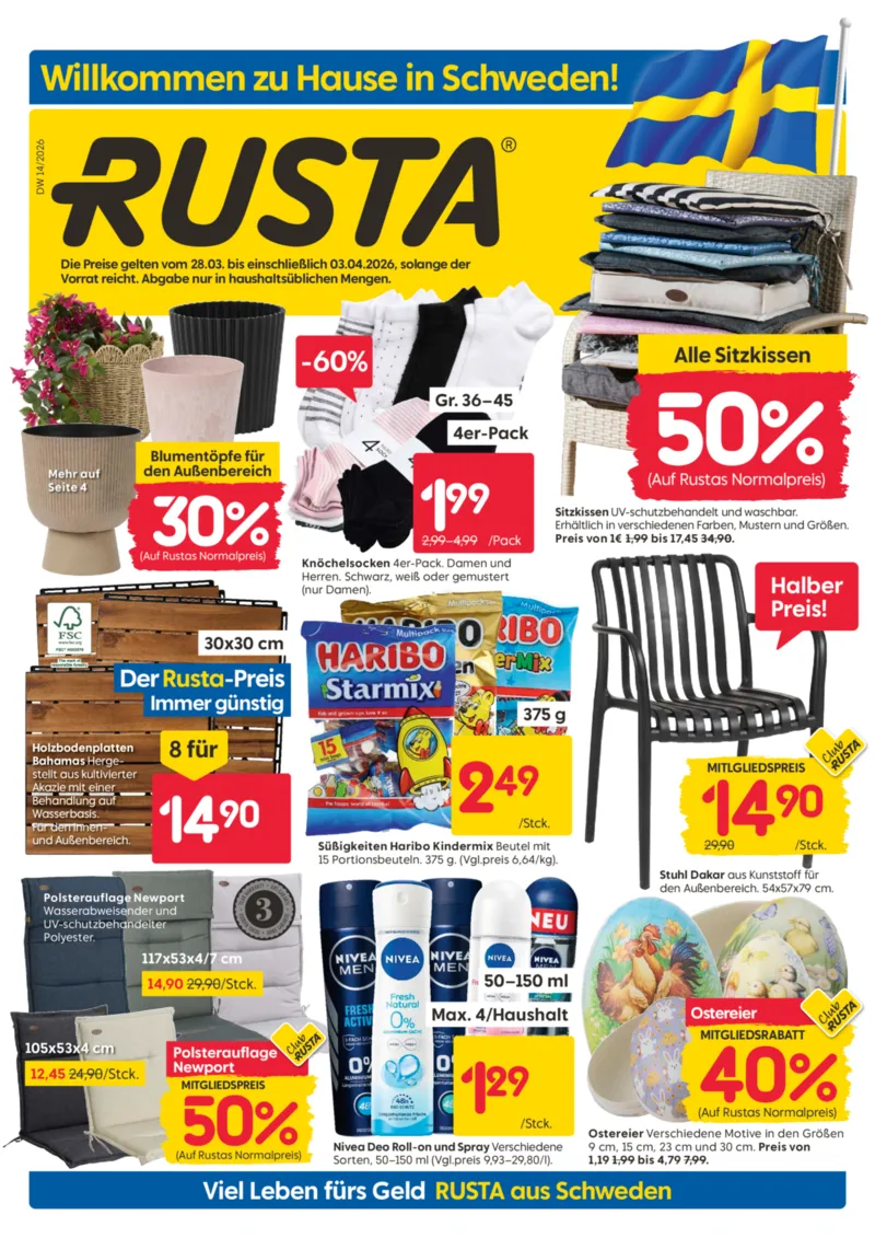 Rusta Prospekt vom 28.03.2026, Seite 1