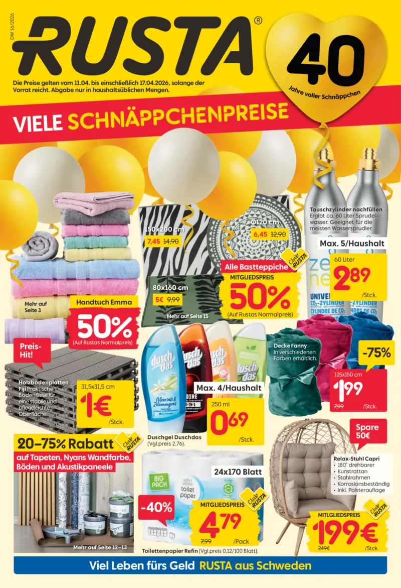 Rusta Prospekt vom 11.04.2026, Seite 1