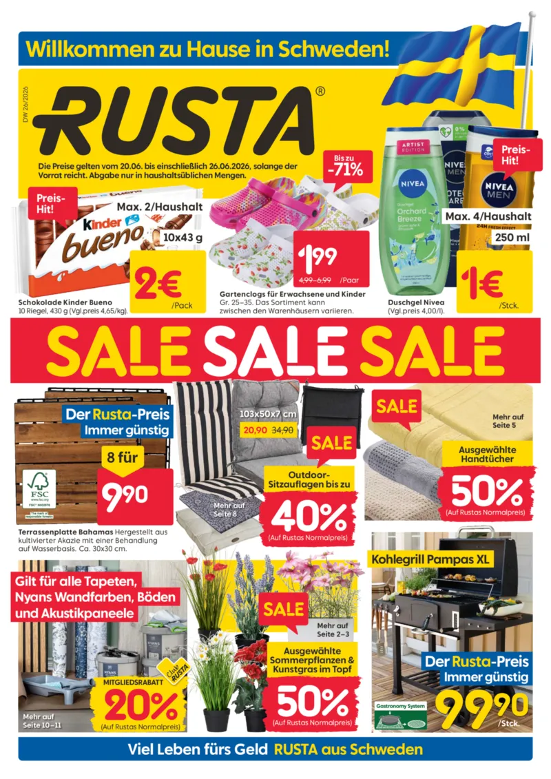 Rusta Prospekt vom 20.06.2026, Seite 1