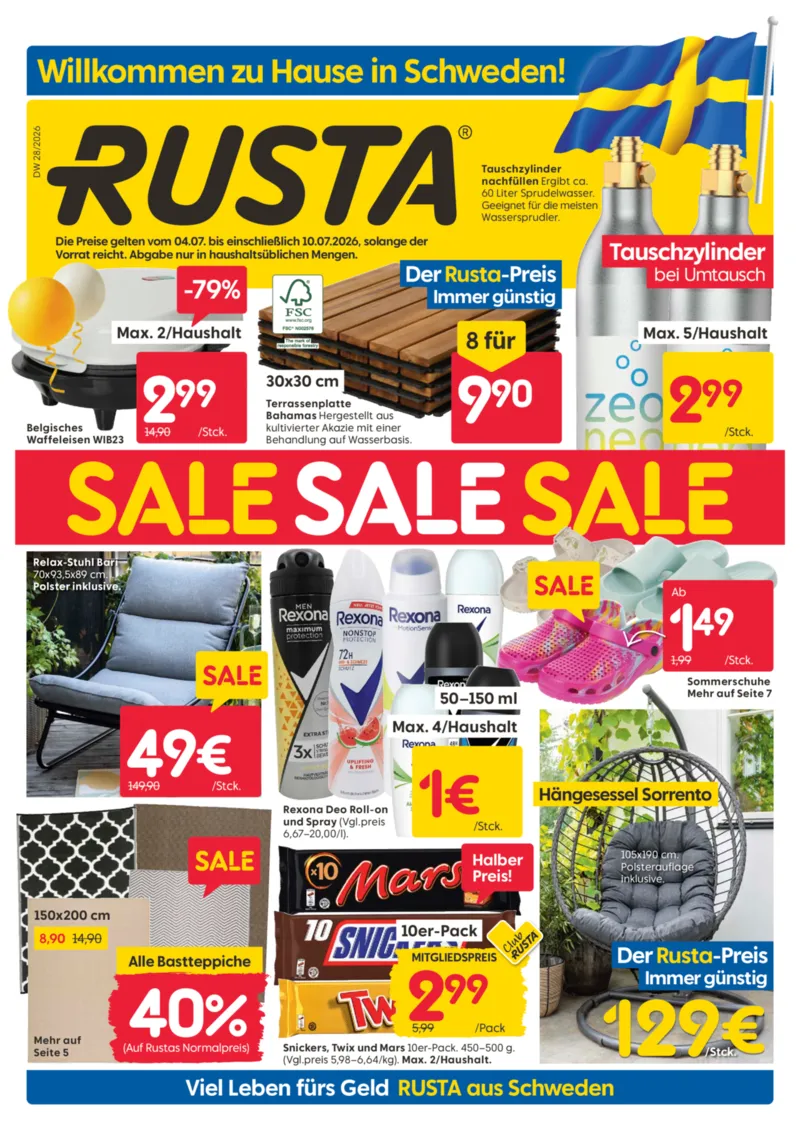 Rusta Prospekt vom 04.07.2026, Seite 1