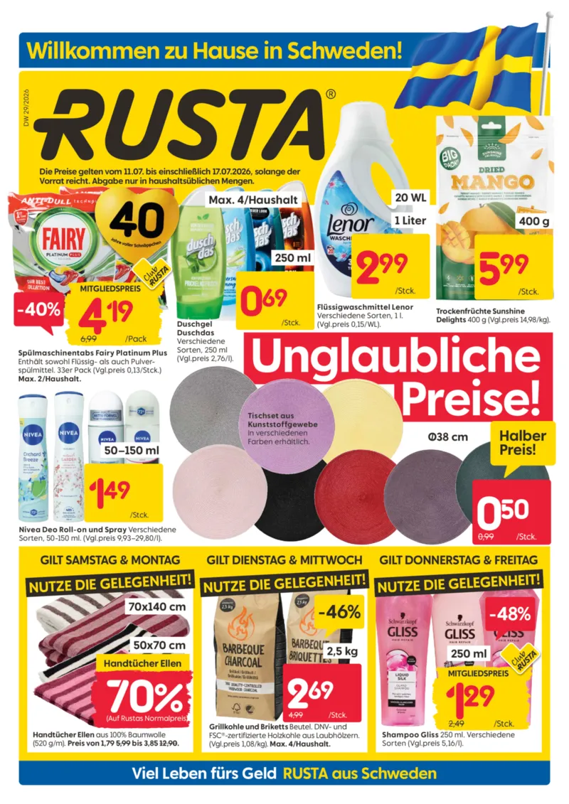 Rusta Prospekt vom 11.07.2026, Seite 1