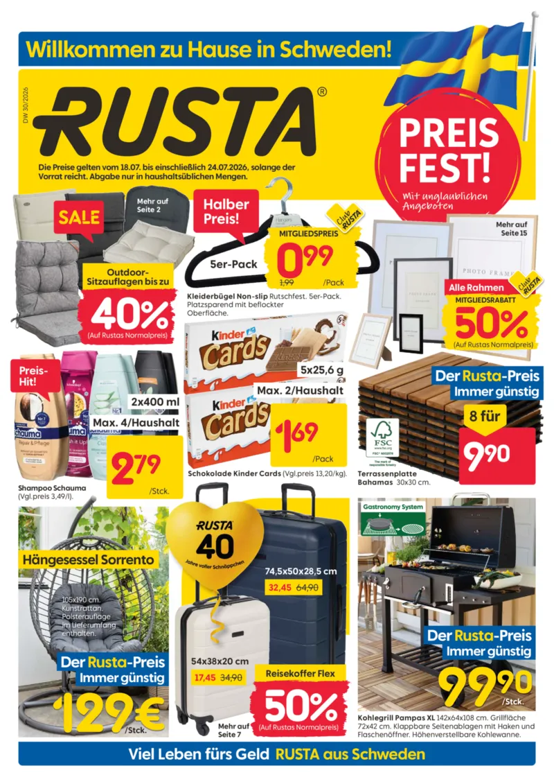Rusta Prospekt vom 18.07.2026, Seite 1