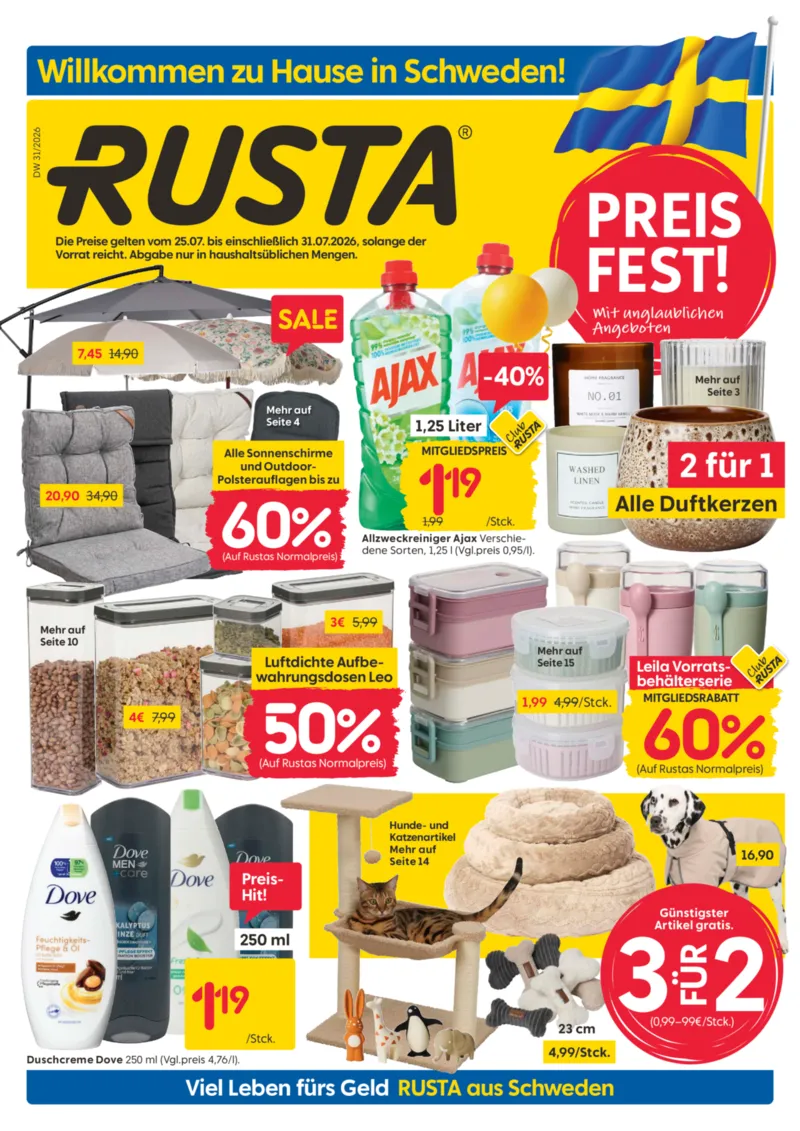 Rusta Prospekt vom 25.07.2026, Seite 1