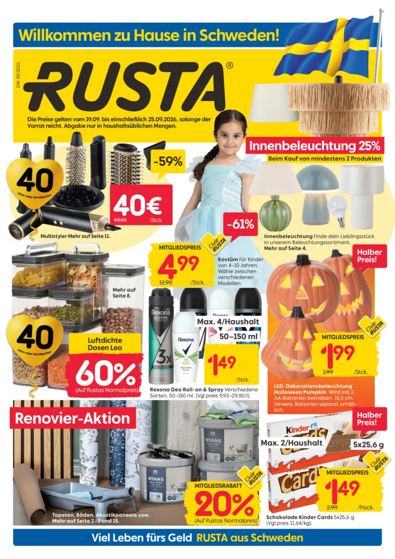 Rusta Prospekt vom 19.09.2026, Seite 1
