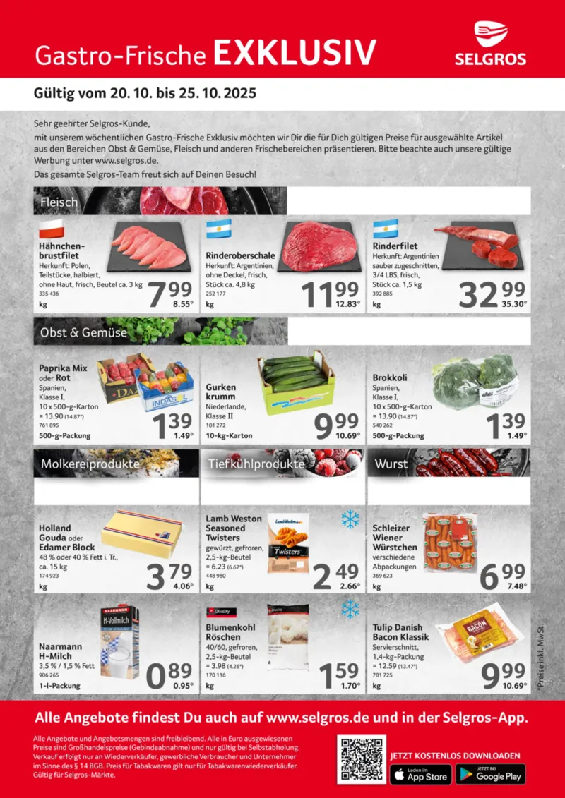 Selgros Prospekt vom 20.10.2025, Seite 1