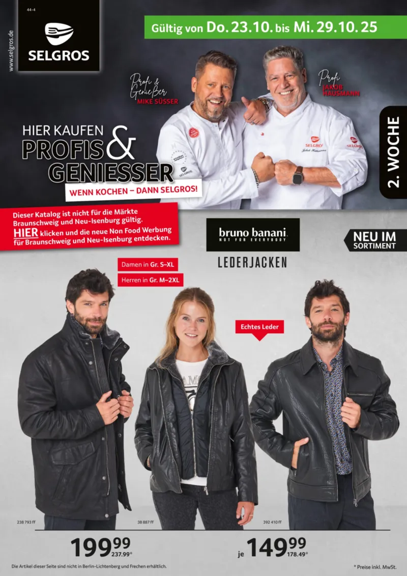 Selgros Prospekt vom 23.10.2025, Seite 1