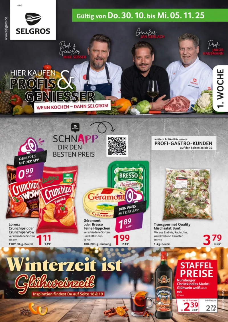 Selgros Prospekt vom 30.10.2025, Seite 1 Selgros Prospekt vom 30.10.2025, Seite 1