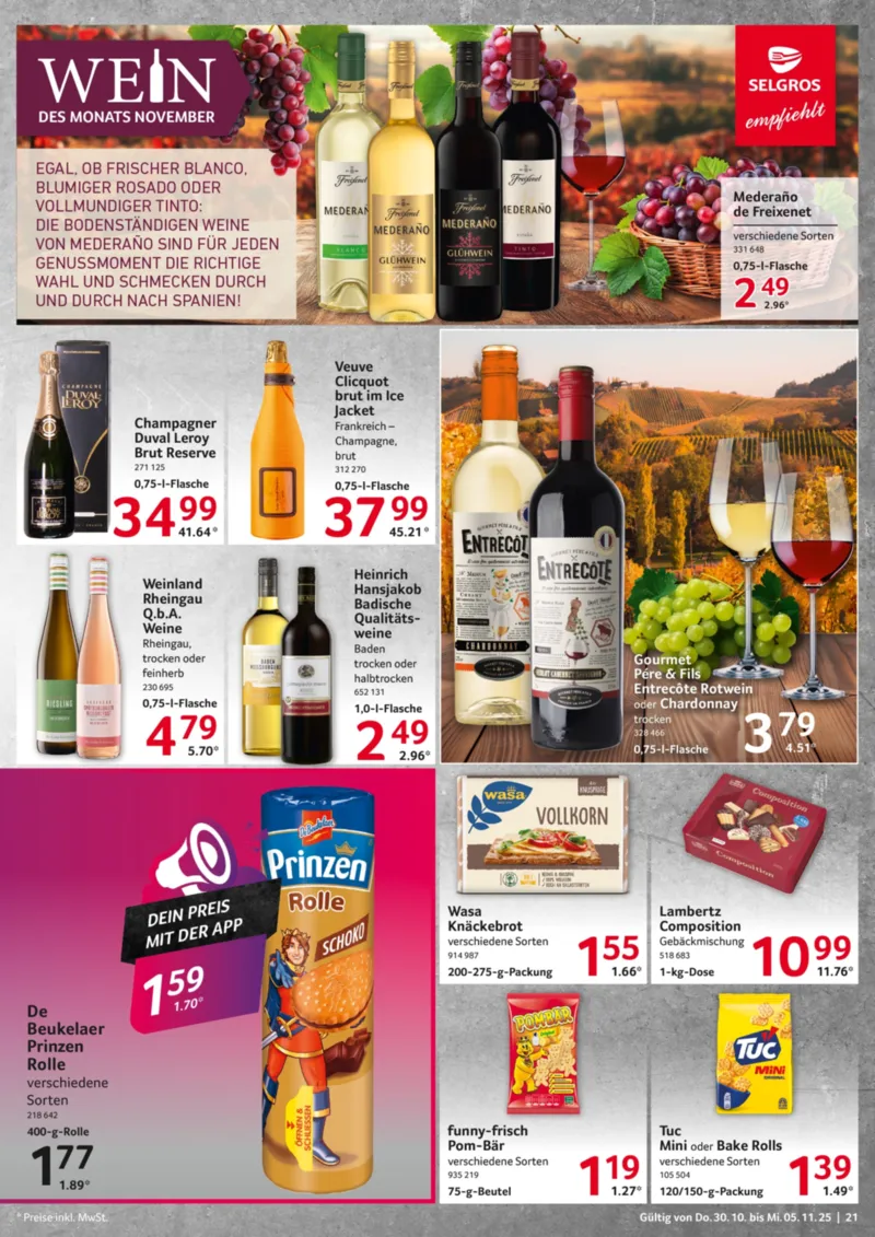 Selgros Prospekt vom 30.10.2025, Seite 21 Selgros Prospekt vom 30.10.2025, Seite 21
