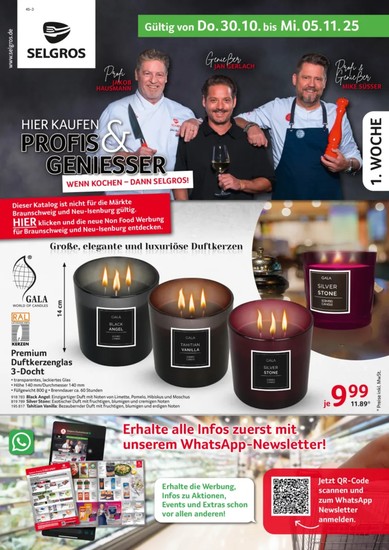 Selgros Prospekt vom 30.10.2025, Seite 1