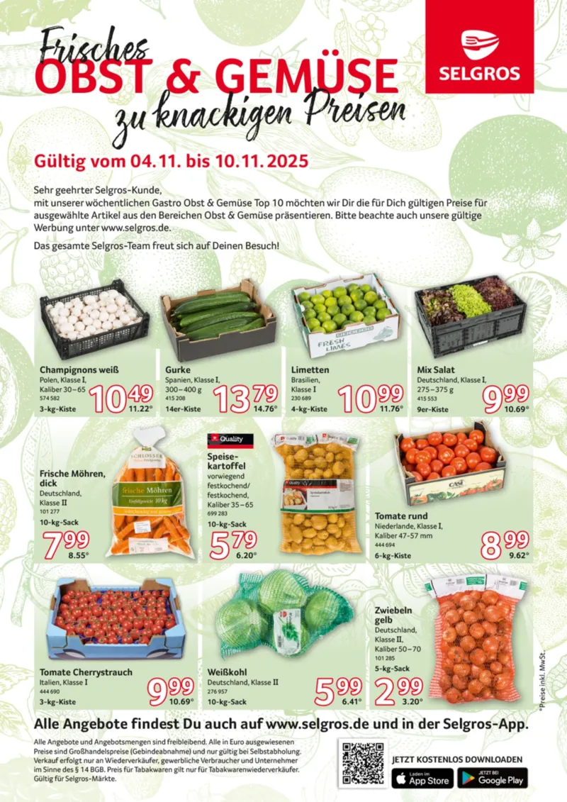 Selgros Prospekt vom 04.11.2025, Seite 1
