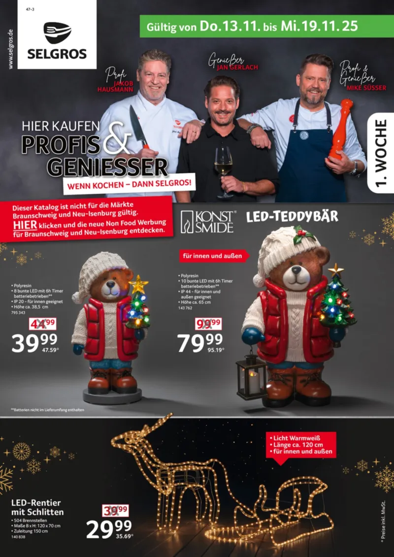 Selgros Prospekt vom 13.11.2025, Seite 1