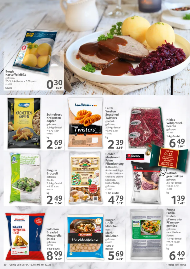 Selgros Prospekt vom 04.12.2025, Seite 20