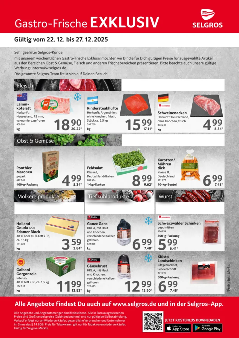 Selgros Prospekt vom 22.12.2025, Seite 1