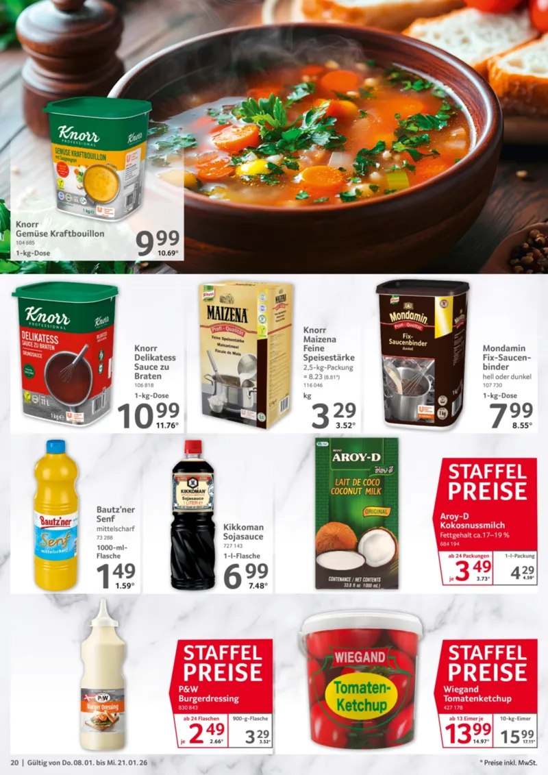 Selgros Prospekt vom 08.01.2026, Seite 20
