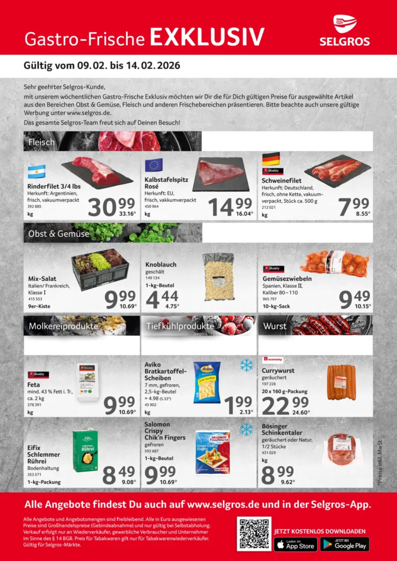 Selgros Prospekt vom 09.02.2026, Seite 1