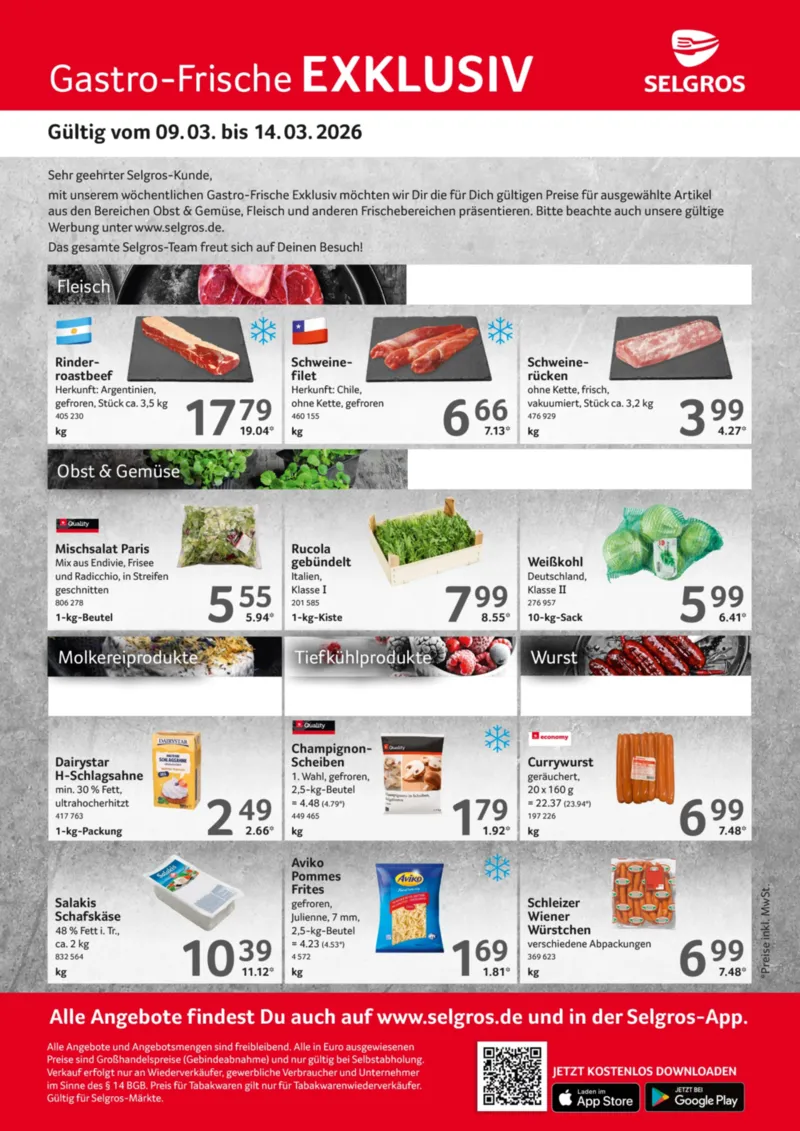 Selgros Prospekt vom 09.03.2026, Seite 1