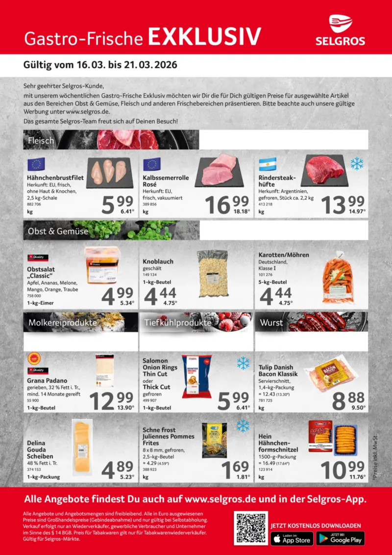 Selgros Prospekt vom 16.03.2026, Seite 1