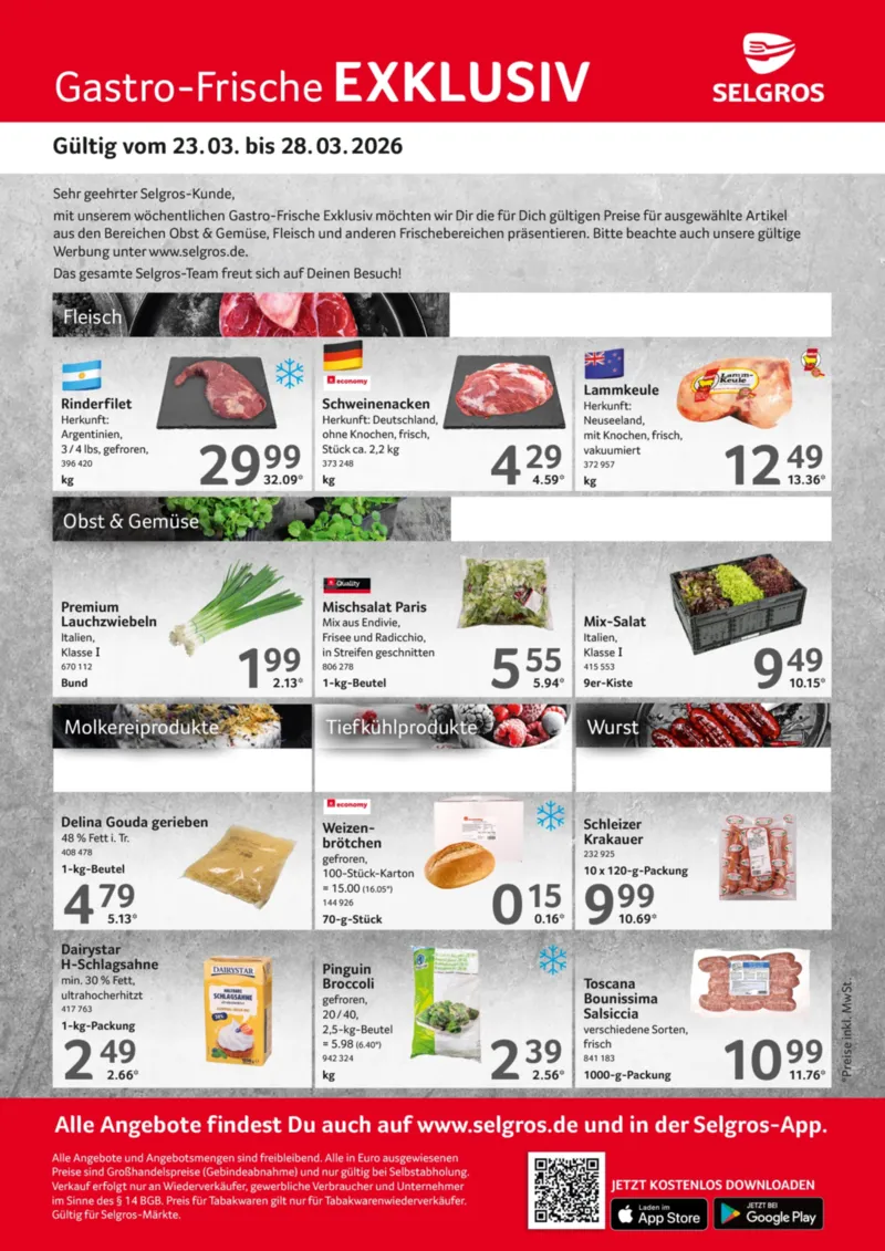 Selgros Prospekt vom 23.03.2026, Seite 1