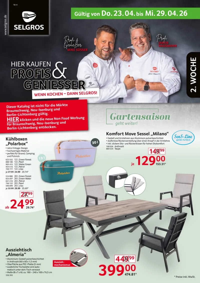 Selgros Prospekt vom 23.04.2026, Seite 1