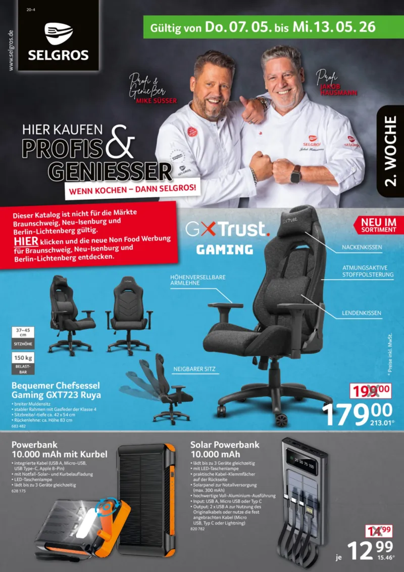 Selgros Prospekt vom 07.05.2026, Seite 1