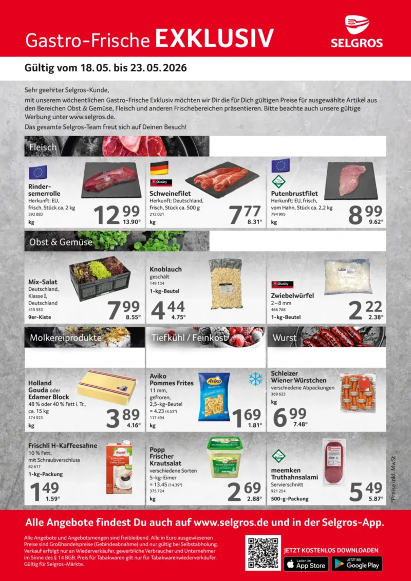 Selgros Prospekt vom 18.05.2026, Seite 1