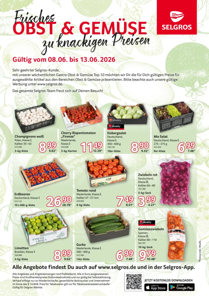 Selgros Prospekt vom 08.06.2026, Seite 1