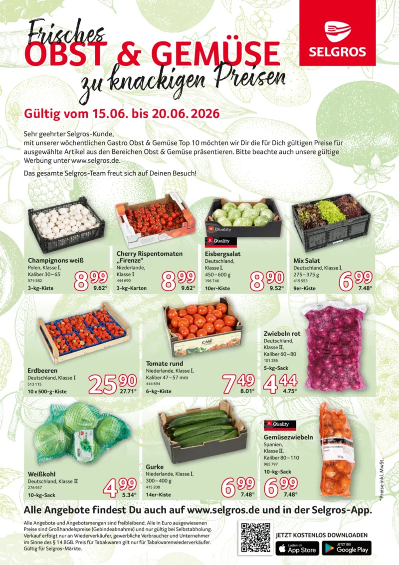 Selgros Prospekt vom 15.06.2026, Seite 1