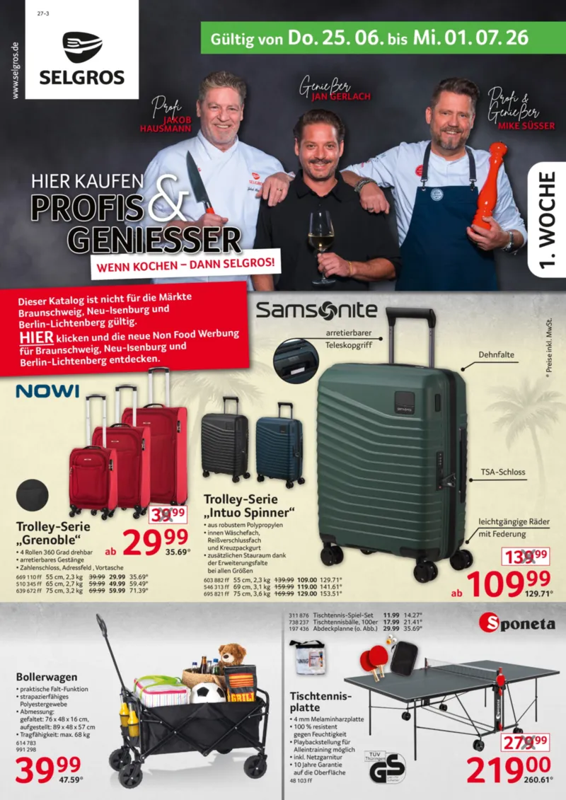 Selgros Prospekt vom 25.06.2026, Seite 1