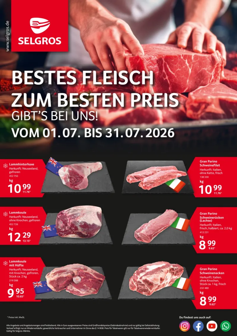 Selgros Prospekt vom 01.07.2026, Seite 1