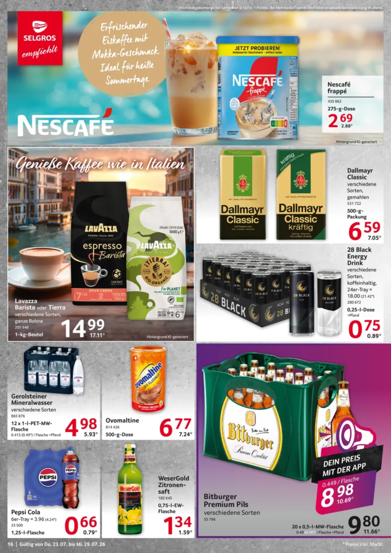 Selgros Prospekt vom 23.07.2026, Seite 16