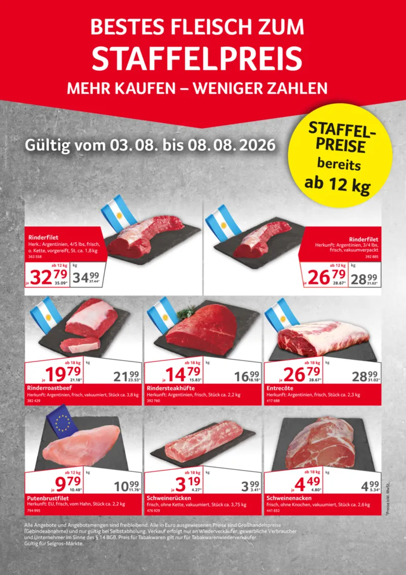 Selgros Prospekt vom 03.08.2026, Seite 1
