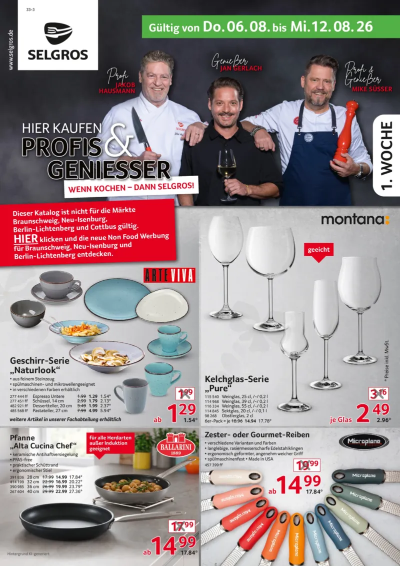 Selgros Prospekt vom 06.08.2026, Seite 1