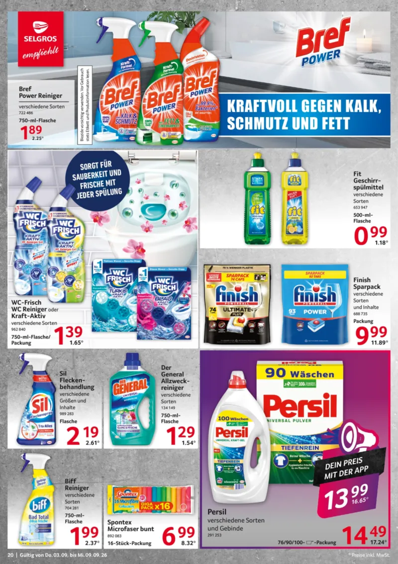 Selgros Prospekt vom 03.09.2026, Seite 20