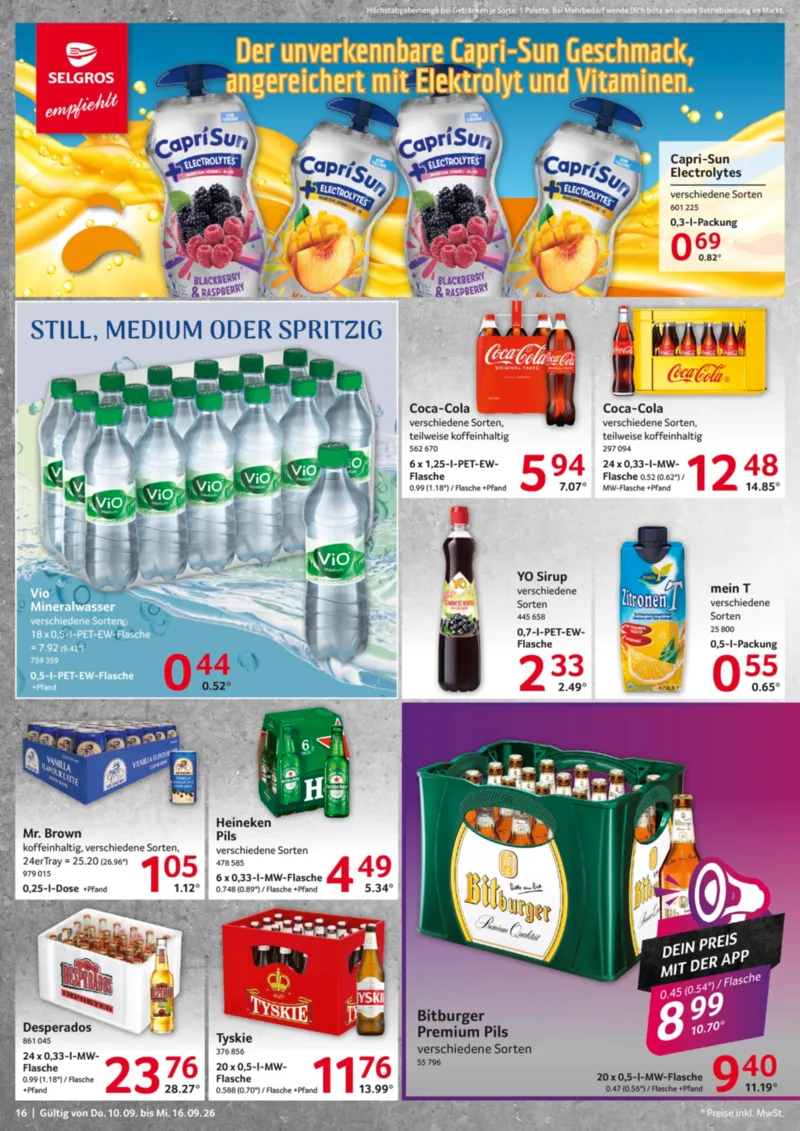 Selgros Prospekt vom 10.09.2026, Seite 16