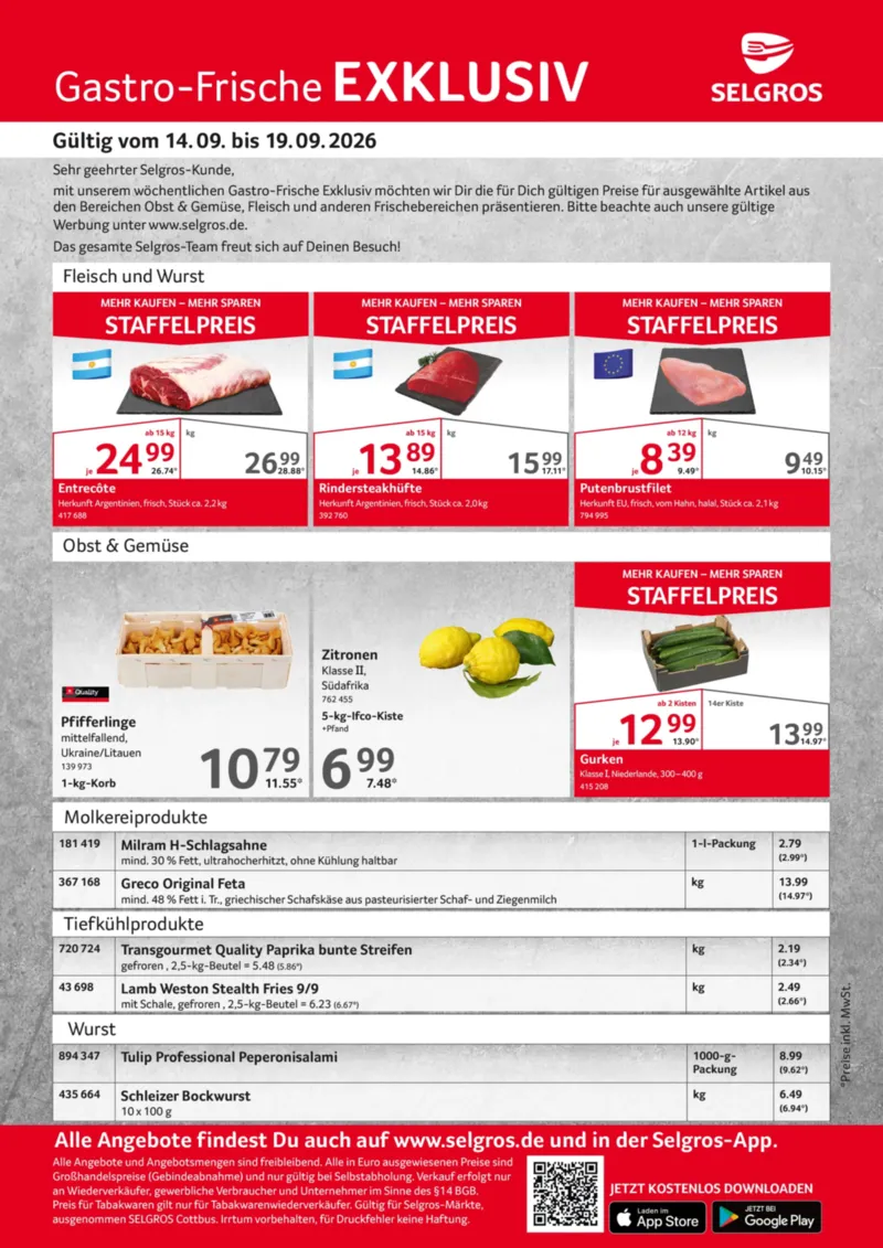 Selgros Prospekt vom 14.09.2026, Seite 1