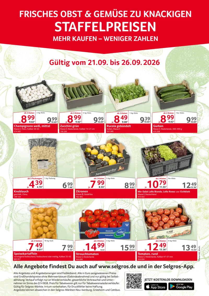 Selgros Prospekt vom 21.09.2026, Seite 1