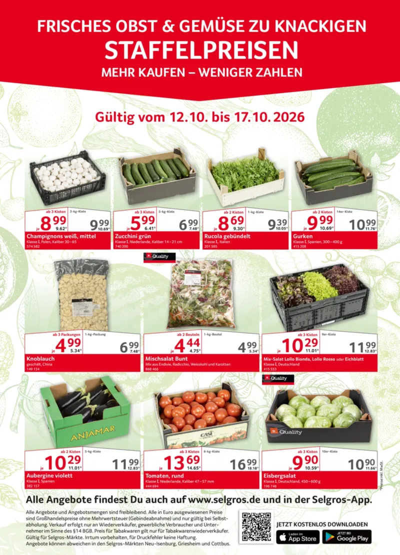 Selgros Prospekt vom 12.10.2026, Seite 1