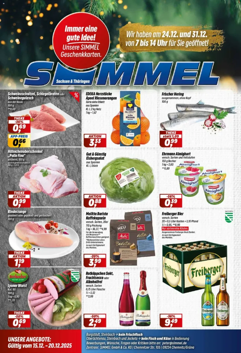Simmel Prospekt vom 15.12.2025, Seite 1