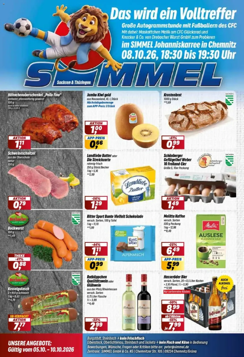 Simmel Prospekt vom 05.10.2026, Seite 1