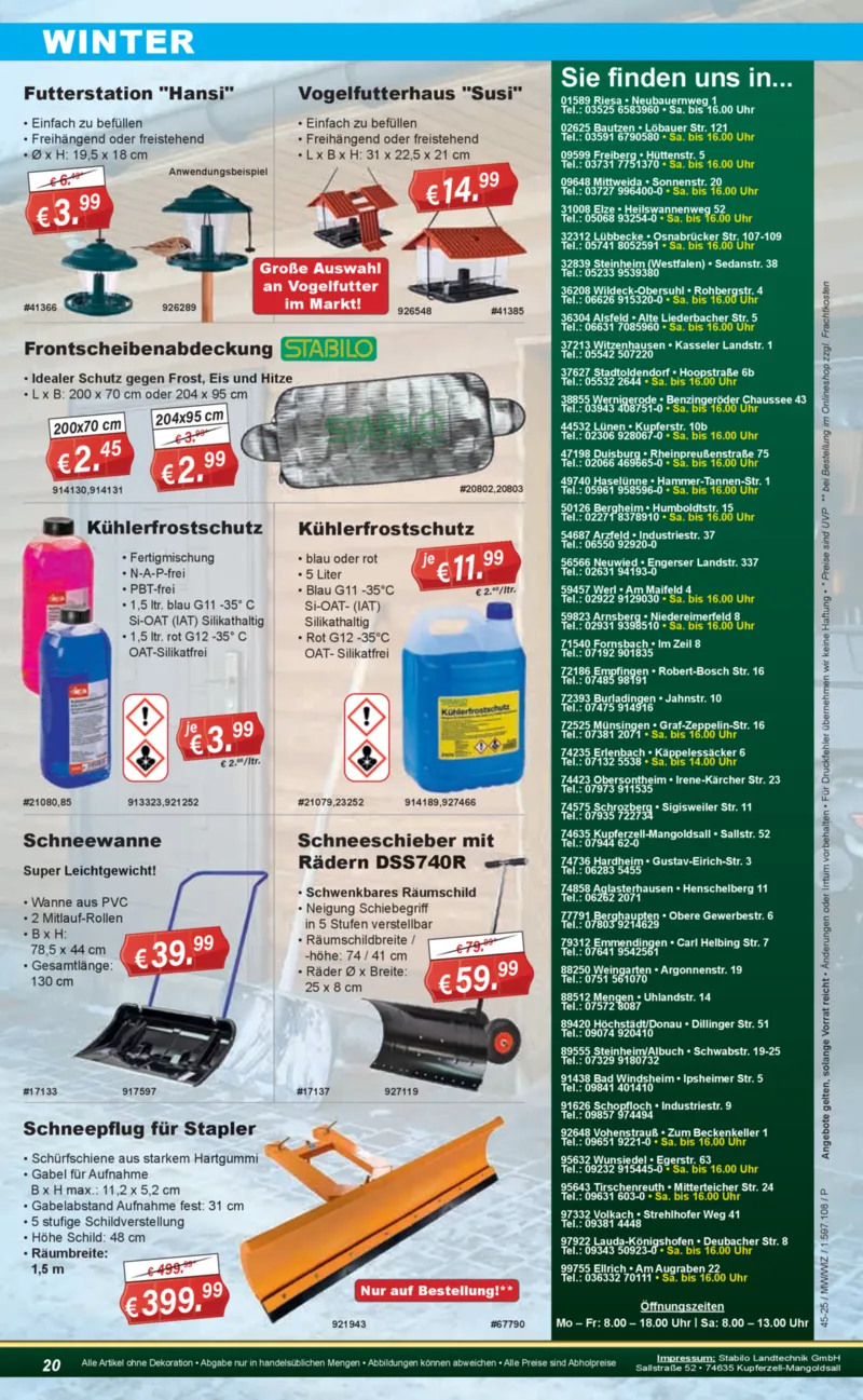 Stabilo Fachmarkt Prospekt vom 05.11.2025, Seite 20