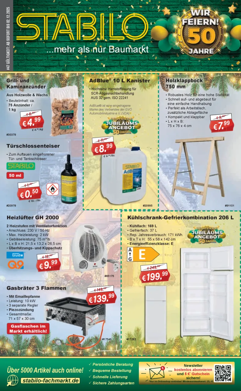Stabilo Fachmarkt Prospekt vom 19.11.2025, Seite 1